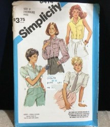 6414 SIMPLICITY  FITTED SHIRTS SLEEVES OR NOT PATTERN 10-14 UNCUT